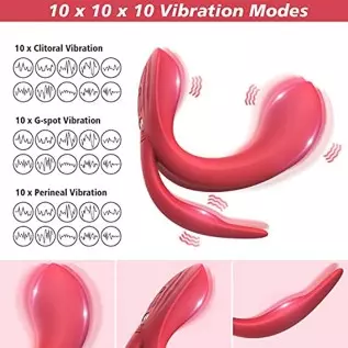 Wearable Panty Vibrator for Women, Remote Control Vibrator with 10 Modes, Butterfly Vibrator with 3 Motors for G Spot Clitoral P Wearable Panty Vibrator for Women, Remote Control Vibrator with 10 Modes, Butterfly Vibrator with 3 Motors for G Spot Clitoral P
