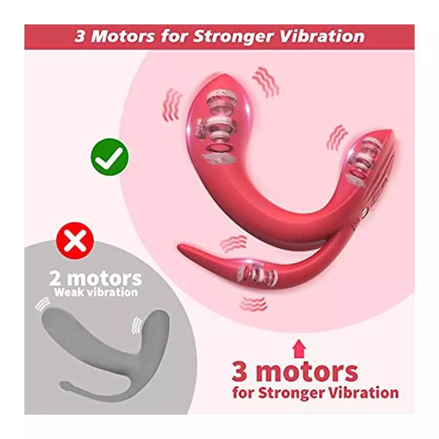 Wearable Panty Vibrator for Women, Remote Control Vibrator with 10 Modes, Butterfly Vibrator with 3 Motors for G Spot Clitoral P