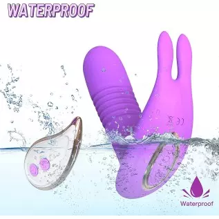 Wearable Vibrator with Rotation Balls Inside The Dildo,Quiet Panty Vibrator with Remote, Butterfly Vibrator 10 Thrusting & 10 Vi Wearable Vibrator with Rotation Balls Inside The Dildo,Quiet Panty Vibrator with Remote, Butterfly Vibrator 10 Thrusting & 10 Vi