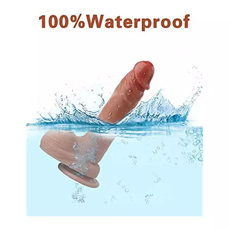 Realistic Thrusting Dildo Vibrator with 360° Rotation and Heating, Telescopic Vibrating Dildos for G-Spot Anal Play, Automatic S