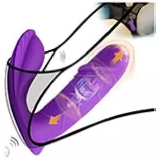 MEROURII Wearable Vibrating Panty Dildo Vibrator Pulse Quiet Vibrating Egg with Wireless Remote Control, Invisible Waterproof Cl