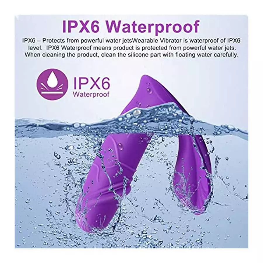 MEROURII Wearable Vibrating Panty Dildo Vibrator Pulse Quiet Vibrating Egg with Wireless Remote Control, Invisible Waterproof Cl