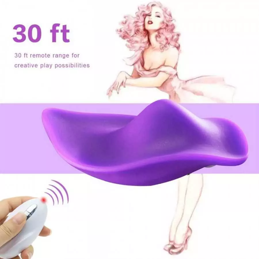 Wearable Panties Clit Butterfly Vibrator 10 Vibration Modes Waterproof Invisible Clit Stimulator Wireless Remote Control Vibrati