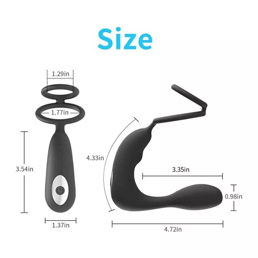 Cordless Massager 12 Vibrating Modes Electric Handheld Men Toy Male Tool Rechargeable Pleasure Adult Dual Couple Length 4.710004