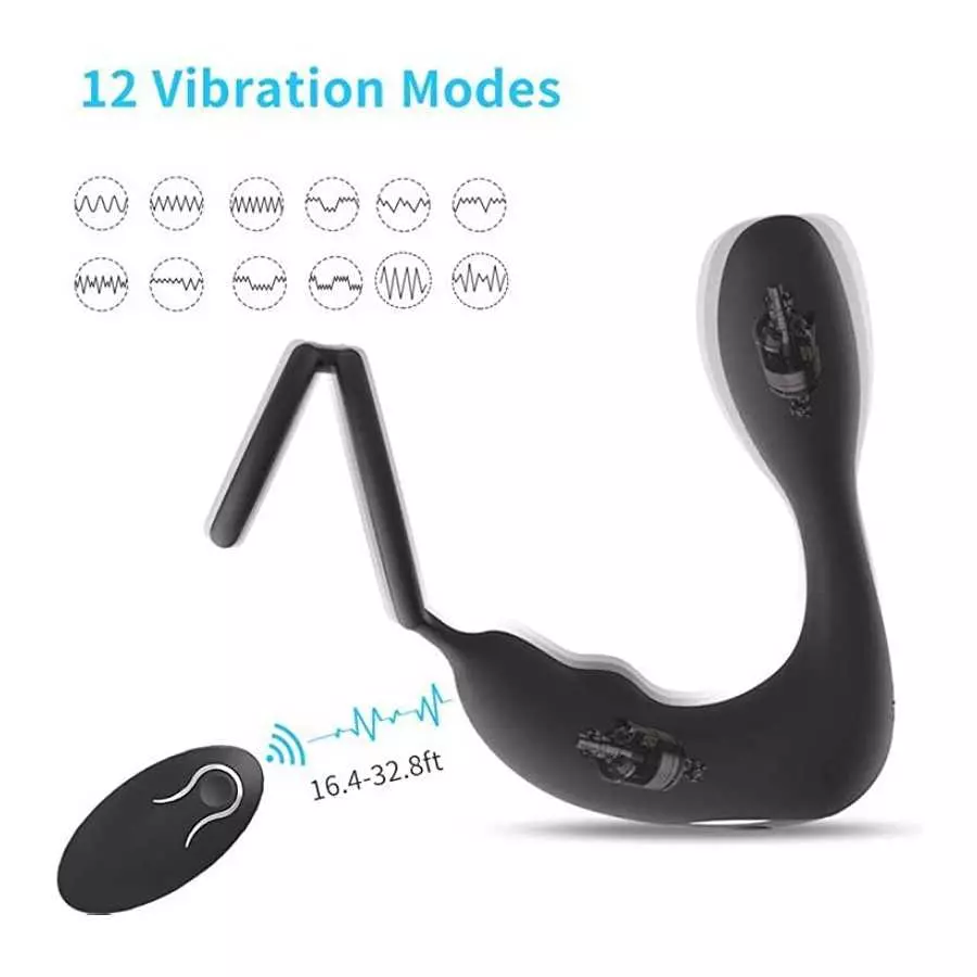 Cordless Massager 12 Vibrating Modes Electric Handheld Men Toy Male Tool Rechargeable Pleasure Adult Dual Couple Length 4.710004