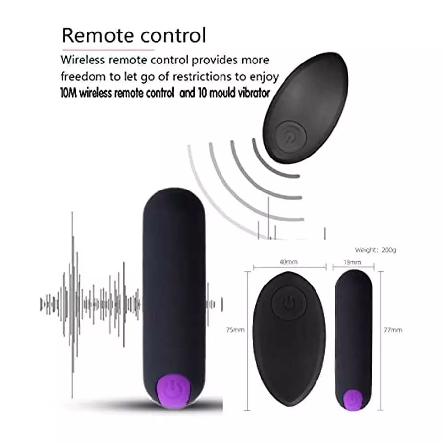 hxfivver Remote Control Vibrator Bullet for Women, Upgraded with Remote, Vibrant Vibe Vibrating Panties Her Butterfly G Spot Cli