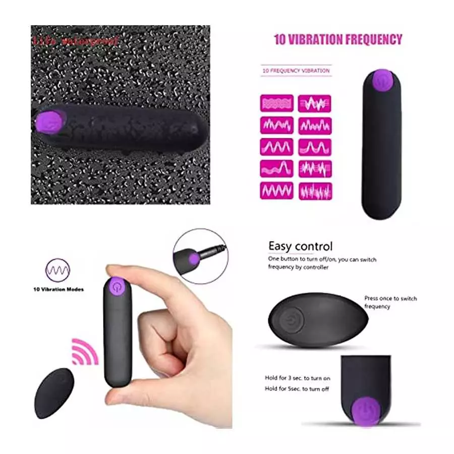 hxfivver Remote Control Vibrator Bullet for Women, Upgraded with Remote, Vibrant Vibe Vibrating Panties Her Butterfly G Spot Cli