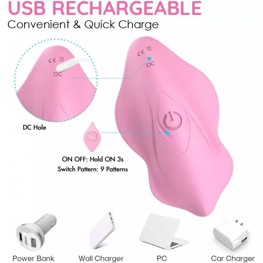 STIRLOVE Wearable Panty Vibrator with Wireless Remote Control Vibrating Egg, Waterproof Rechargeable Butterfly Vibrator Low Nois