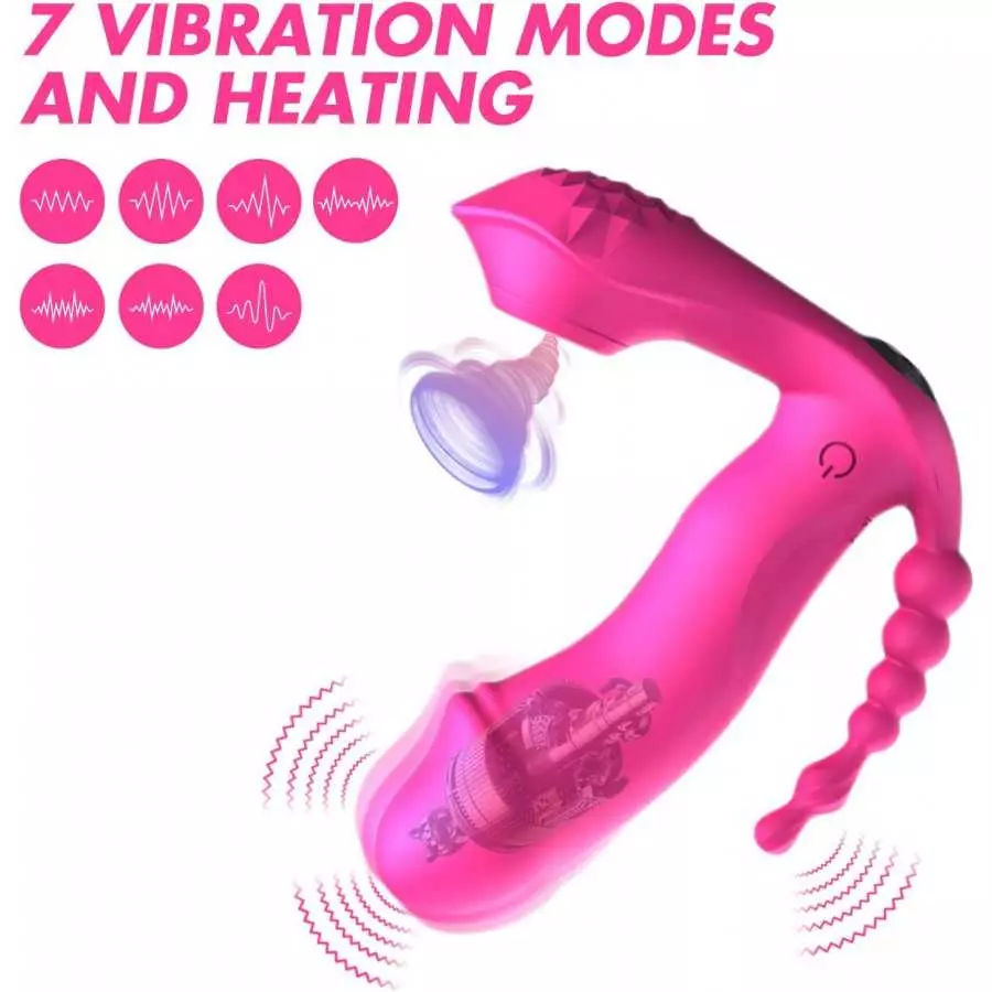 3 in 1 G Spot Vibrator - Adult Rose Sex Toys Wearable Panty Vibrator Sex Stimulator with 9 Vibrating Modes Waterproof Rechargeab