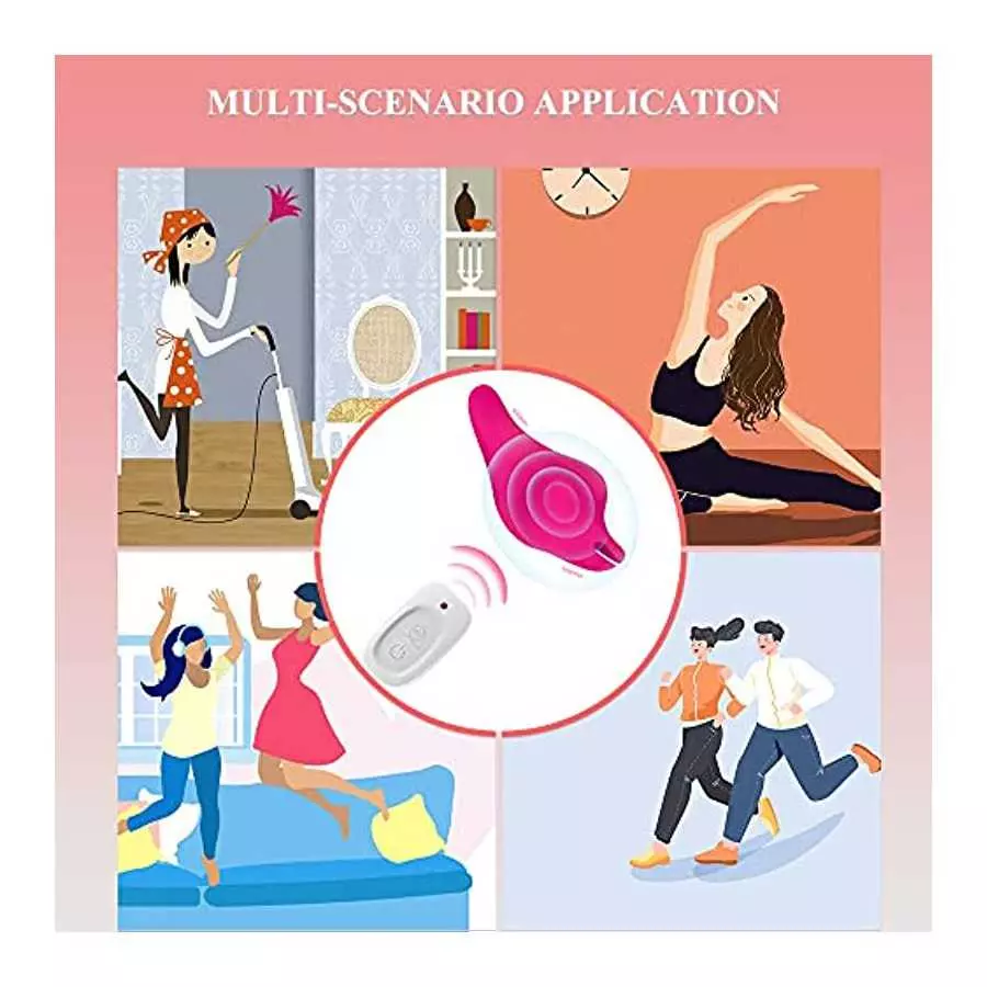 Wearable Clitoral Stimulator Butterfly Vibrator with Remote Control,Rechargeable Waterproof Panties Vibrator for Women