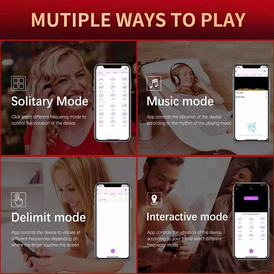 Remote Control Vibrator, Wearable Butterfly Panty Vibrator for Women, Wearable Sex Stimulator Clit G spot Vibrator with 18 Sucki