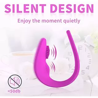Clitoral Rose Xmas Vibrator Adult Sex Toys for Women, Wearable Clitoris Mini Silicone Remote Control Panty Vibrator with 7 Vibra