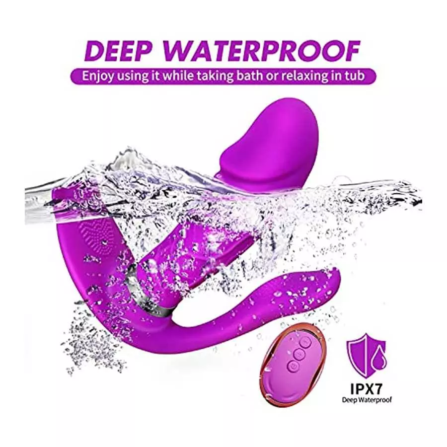 3 in 1 G-Spot Vibrator with Remote Control Adult Sex Toys - Wearable Panty Vibrator Sex Stimulator with 8 Vibrating Modes - Wate