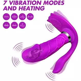 3 in 1 G-Spot Vibrator with Remote Control Adult Sex Toys - Wearable Panty Vibrator Sex Stimulator with 8 Vibrating Modes - Wate