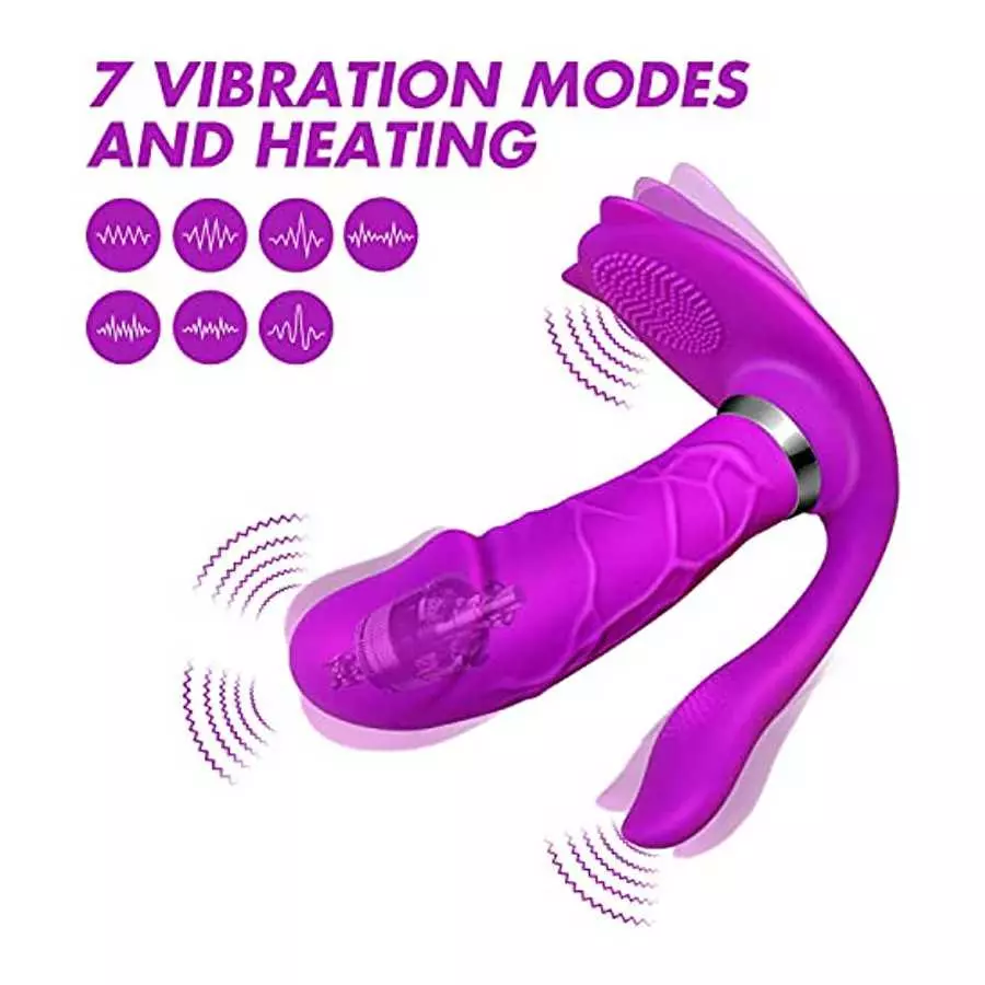 3 in 1 G-Spot Vibrator with Remote Control Adult Sex Toys - Wearable Panty Vibrator Sex Stimulator with 8 Vibrating Modes - Wate