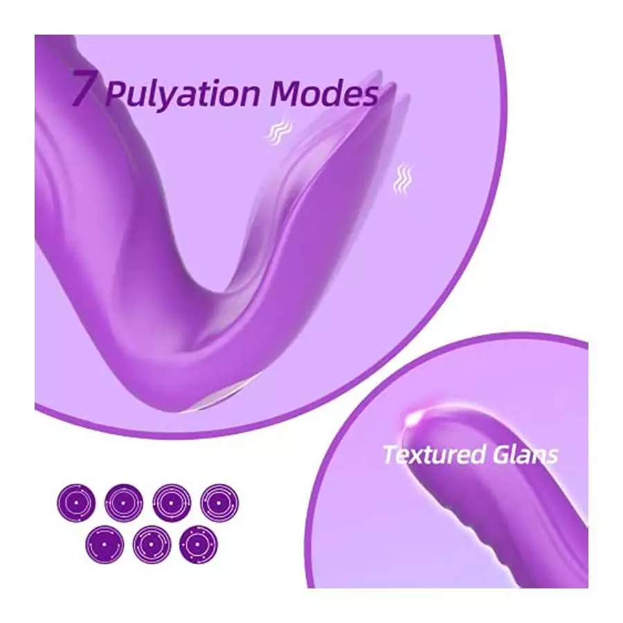 Gephonsi Remote Control Vibrator for Panties Adult Toys, Wearable Pulsating Thrusting G Spot Vibrators Sex Toys Women Clit Stimu