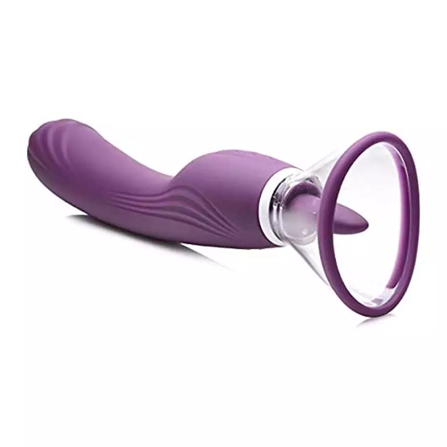 Shegasm Lickgasm 8X Licking and Sucking Vibrator, Purple (AG782)