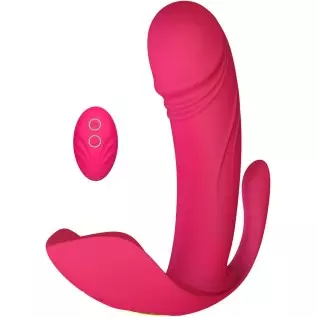 Wearable Vibrator Sex Stimulator for Women, Clitoral G Spot Anal Vibrator Butterfly Vibrating with Remote Control, Waterproof Wo