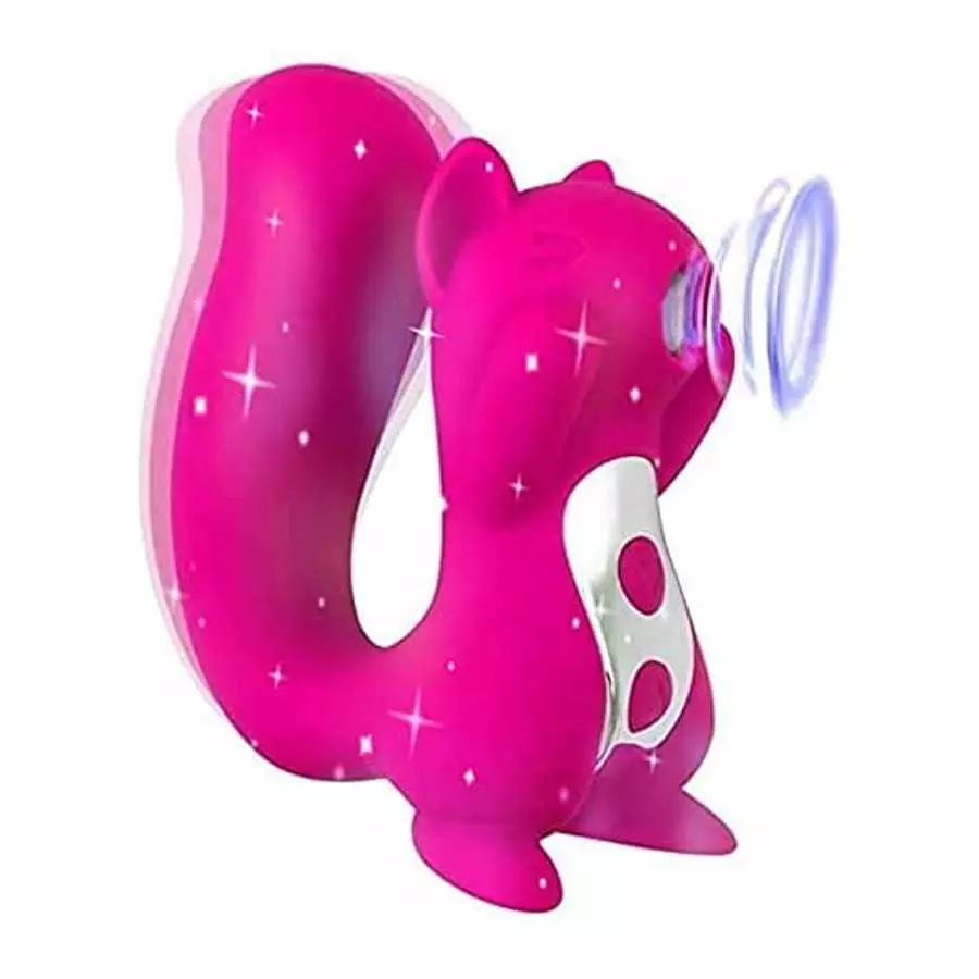 Squirrel Sucking Vibrator Cute Squirrel Sucking Vibrator Clitoris Nipples Vaginal Stimulation Anal Sex Toys ~ Suitable for Women