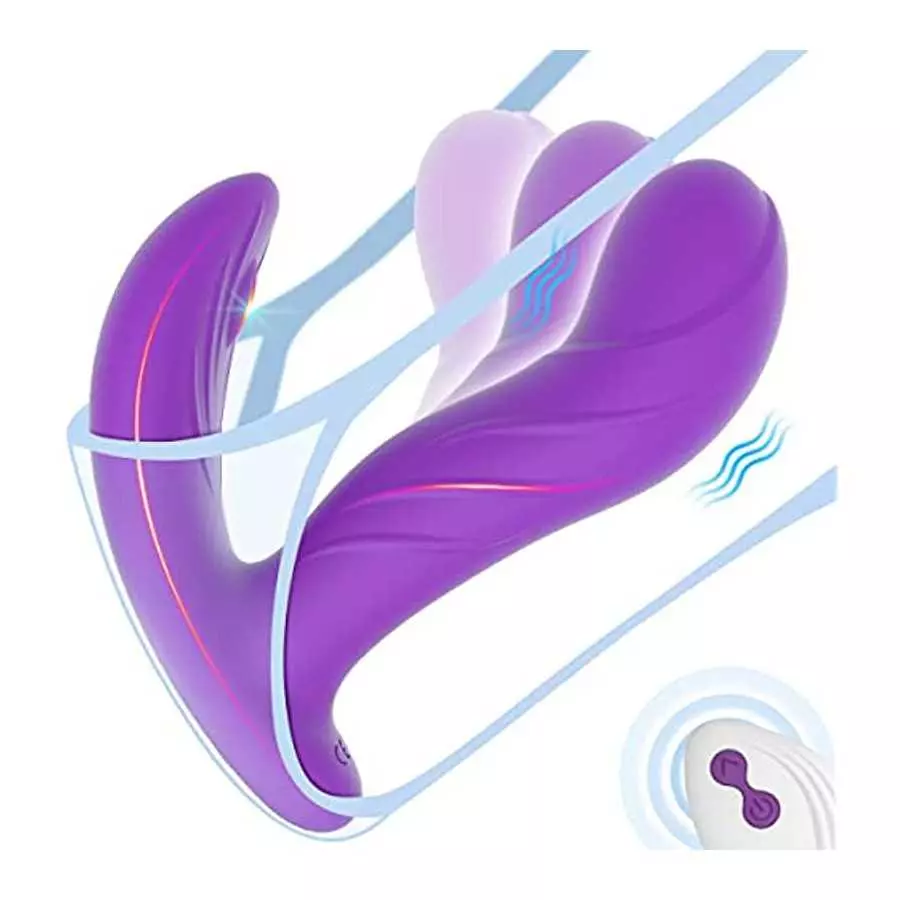 Wiggling Wearable Vibrator for G-spot - LATUNE Whisper-Quiet Panty Vibrator with Remote, 3 Wiggling & 10 Vibration G Spot Vibrat