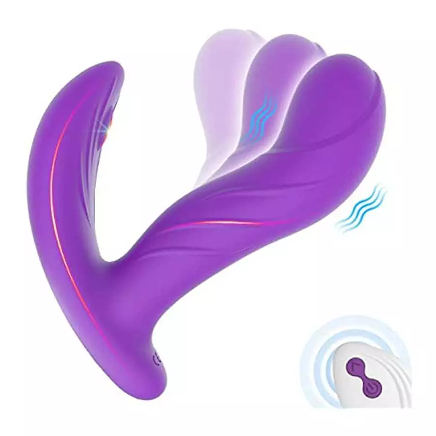 Wiggling Wearable Vibrator for G-spot - LATUNE Whisper-Quiet Panty Vibrator with Remote, 3 Wiggling & 10 Vibration G Spot Vibrat