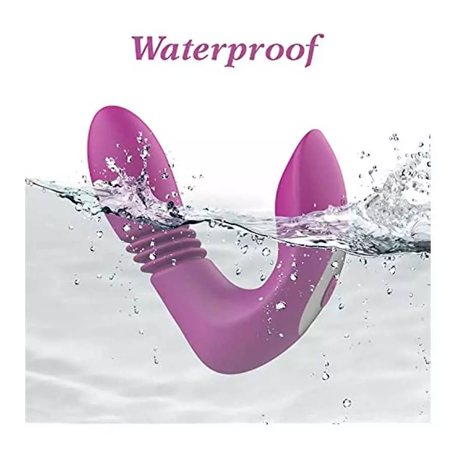 Clitoral G-spot Thrust Vibrator for Women, Panty Vibrator Sex Toys for Female with 9 Vibration Modes, Wearable Butterfly Vibrato