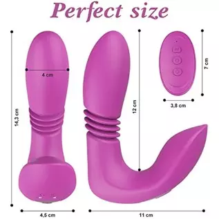 Clitoral G-spot Thrust Vibrator for Women, Panty Vibrator Sex Toys for Female with 9 Vibration Modes, Wearable Butterfly Vibrato Clitoral G-spot Thrust Vibrator for Women, Panty Vibrator Sex Toys for Female with 9 Vibration Modes, Wearable Butterfly Vibrato