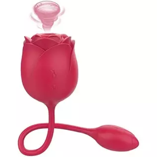 Rose Sex Toy for Clitoral Vibrator Dildo Stimulator Vaginal and Anal Sex Toy Rose Toy Vibrator for Women Tongue Licking Vibrator
