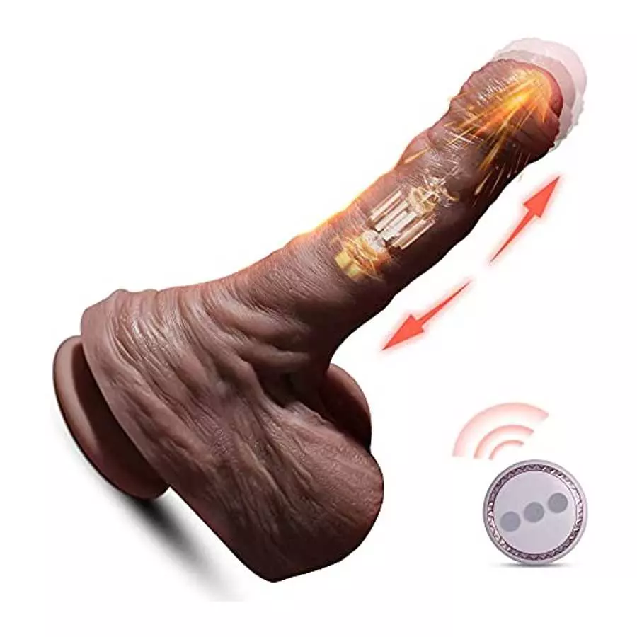 Thrusting Dildo Vibrator with 5 Thrusting Modes and 7 Vibration Modes, 7.9' Realistic Huge Dildos for G-spot Anal Stimulator Adu Thrusting Dildo Vibrator with 5 Thrusting Modes and 7 Vibration Modes, 7.9' Realistic Huge Dildos for G-spot Anal Stimulator Adu