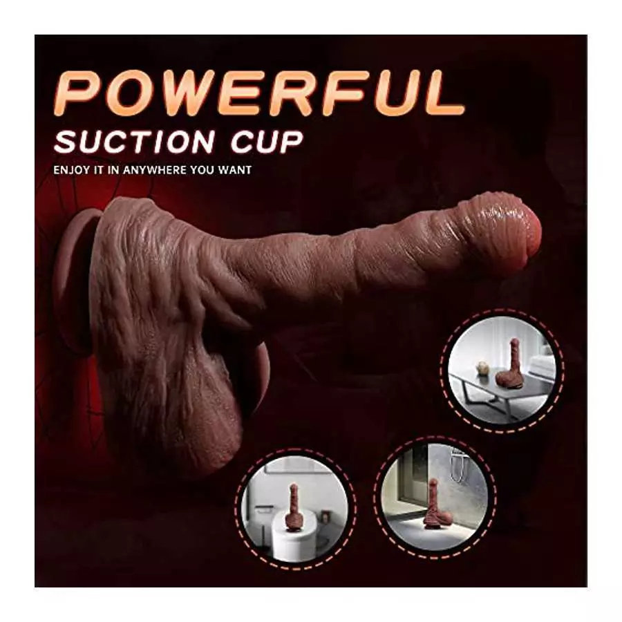 Thrusting Dildo Vibrator with 5 Thrusting Modes and 7 Vibration Modes, 7.9' Realistic Huge Dildos for G-spot Anal Stimulator Adu