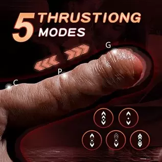 Thrusting Dildo Vibrator with 5 Thrusting Modes and 7 Vibration Modes, 7.9' Realistic Huge Dildos for G-spot Anal Stimulator Adu Thrusting Dildo Vibrator with 5 Thrusting Modes and 7 Vibration Modes, 7.9' Realistic Huge Dildos for G-spot Anal Stimulator Adu