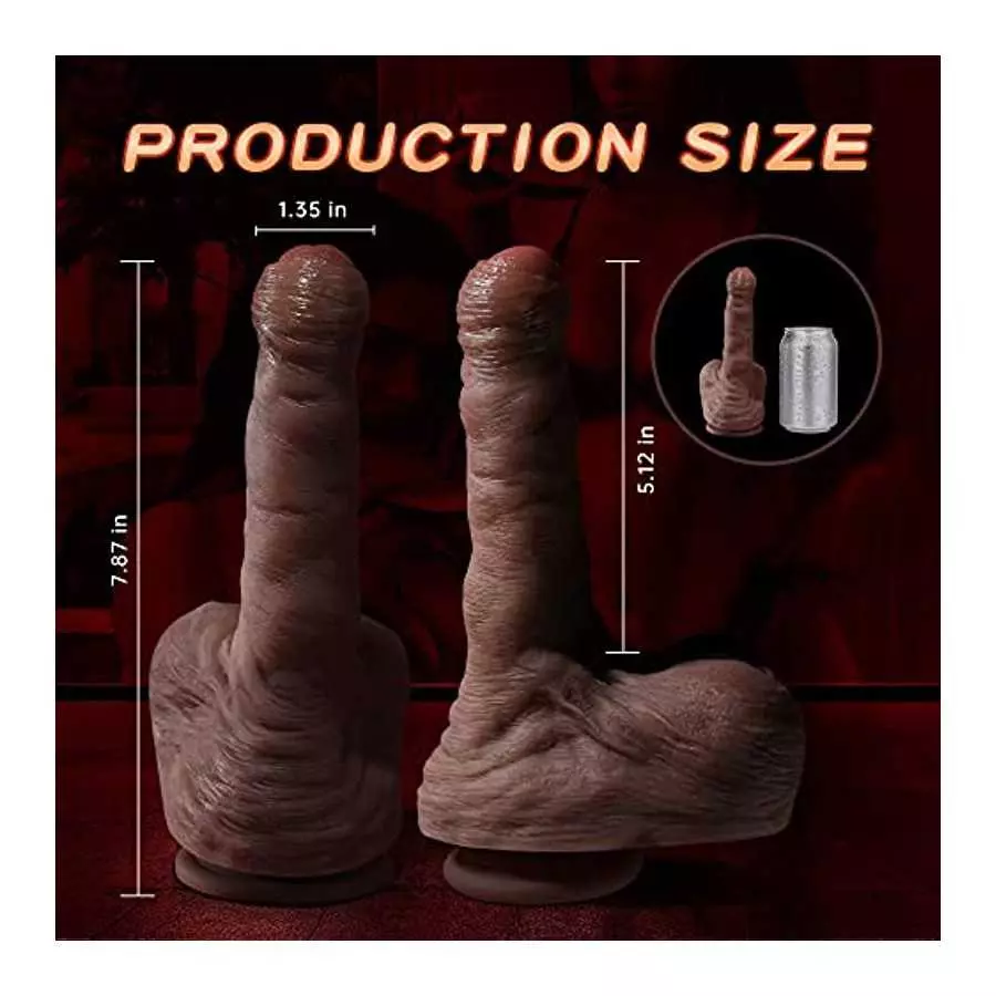 Thrusting Dildo Vibrator with 5 Thrusting Modes and 7 Vibration Modes, 7.9' Realistic Huge Dildos for G-spot Anal Stimulator Adu