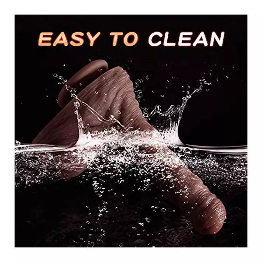 Thrusting Dildo Vibrator with 5 Thrusting Modes and 7 Vibration Modes, 7.9' Realistic Huge Dildos for G-spot Anal Stimulator Adu