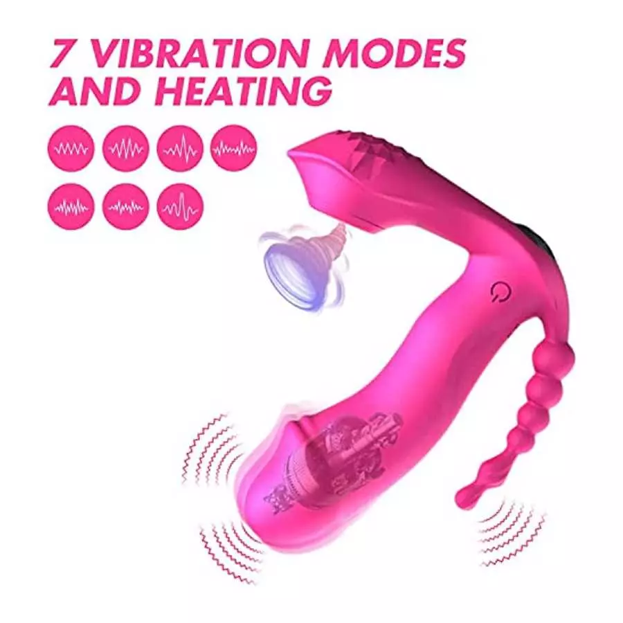 Wearable Panty Vibrator Sex Stimulator for Women, Clitoral G Spot Anal Butterfly Vibrating Panties with 8 Vibration Modes Waterp
