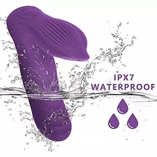 Thrusting G Spot Wearable Vibrator with Remote Control (Mauve)