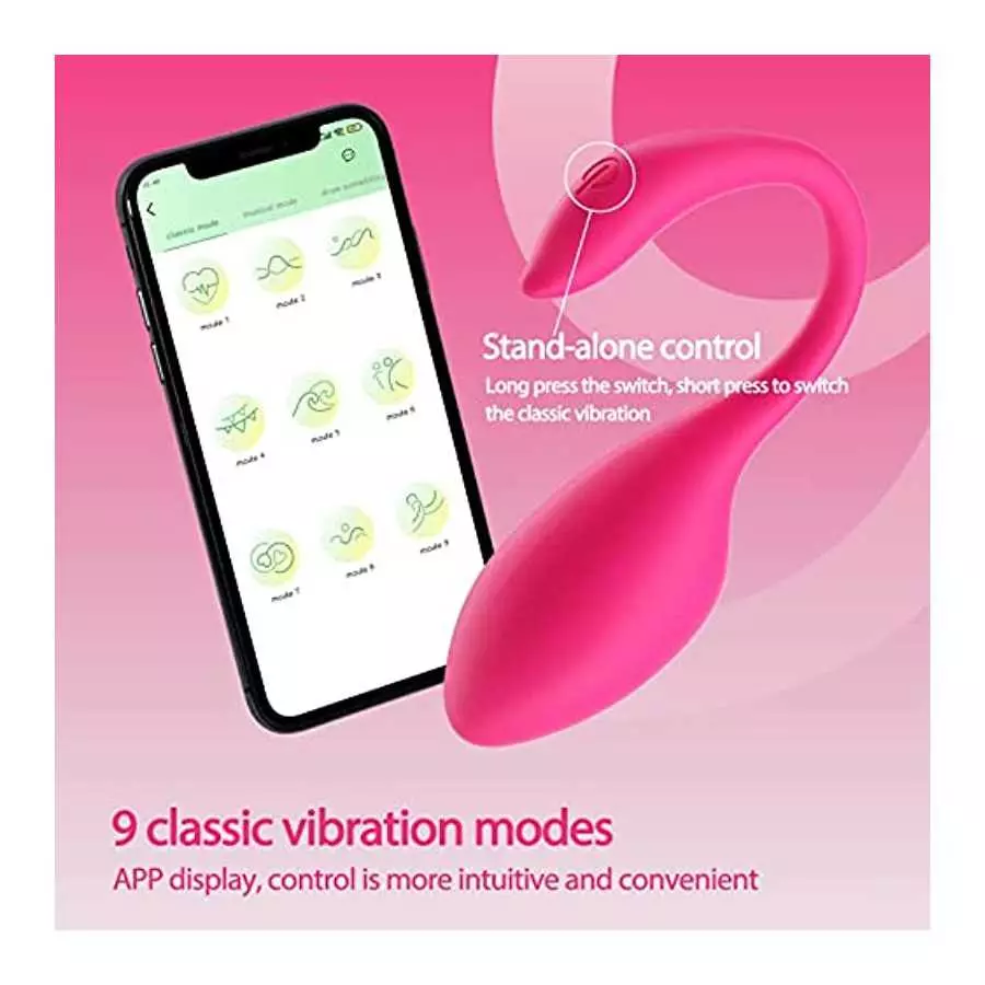 Bullet Vibrator, Wearable Panty G-spot Vibrator Dildo with APP Control- Kegel Pelvic Floor Trainer - 9 Models, Mini Egg Style Vi