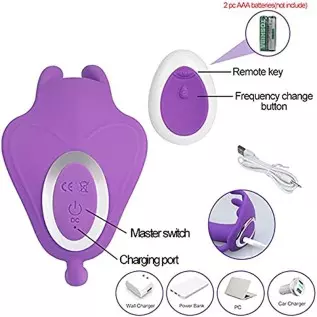 Wearable Clitoral G Spot Butterfly Vibrator Vibrating Panties Clit Invisible Butterfly Panties Vibrating Egg Sex Toys for Women 