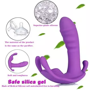Wearable Clitoral G Spot Butterfly Vibrator Vibrating Panties Clit Invisible Butterfly Panties Vibrating Egg Sex Toys for Women 