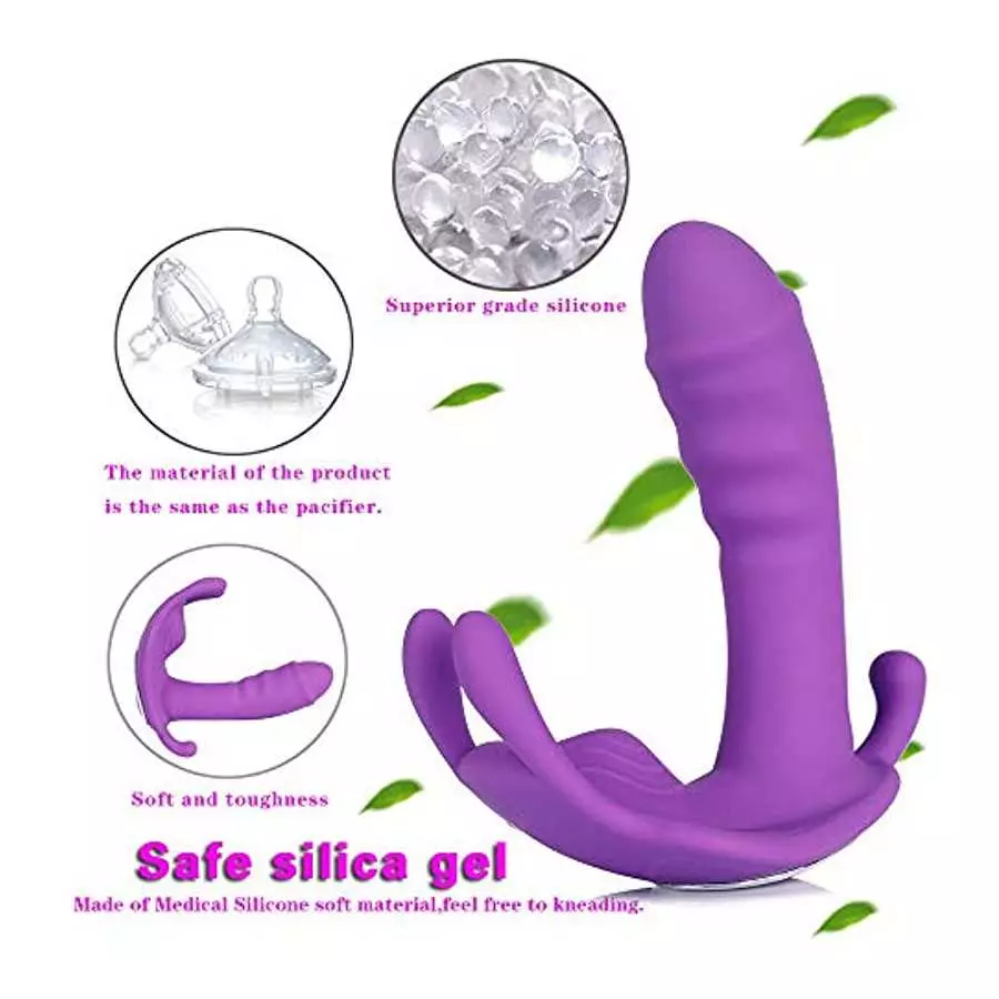 Wearable Clitoral G Spot Butterfly Vibrator Vibrating Panties Clit Invisible Butterfly Panties Vibrating Egg Sex Toys for Women 