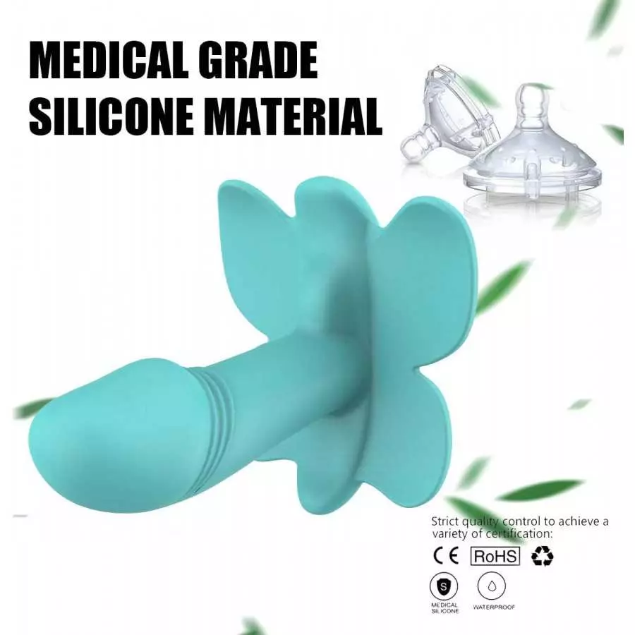 Vibrating Panties Butterfly Remote Control Vibrators with Clitoral Stimulationa Dildo Bullet Thrusting Sex Toy for Women (Purple