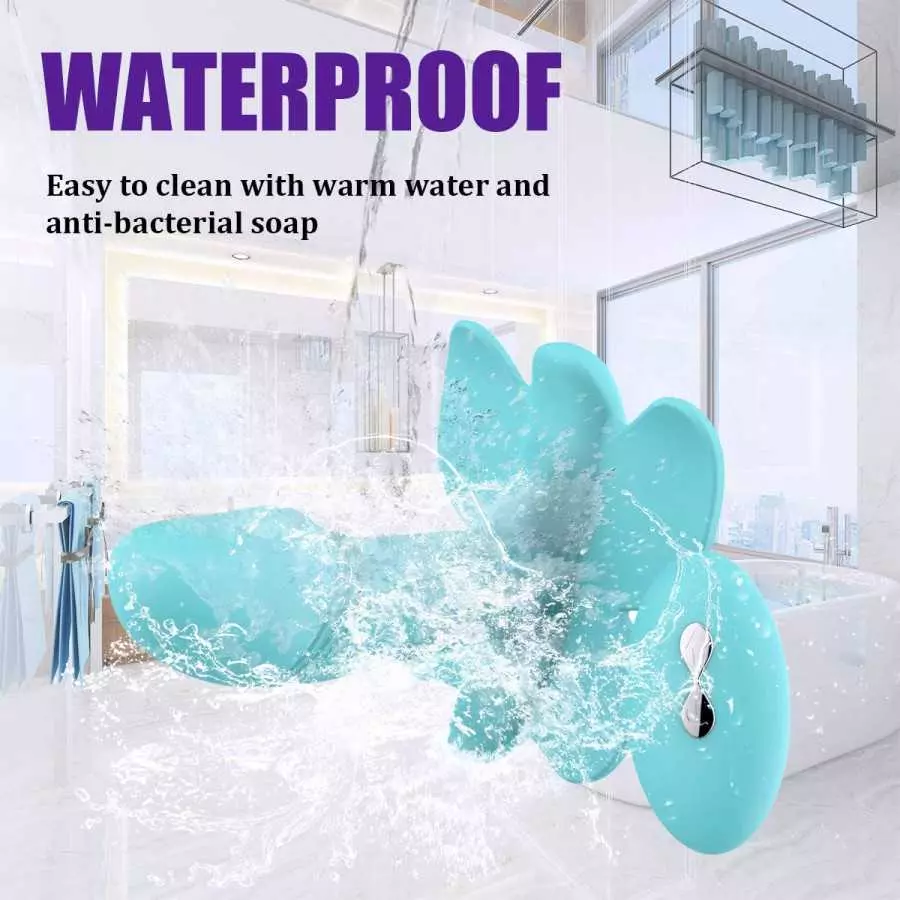 Vibrating Panties Butterfly Remote Control Vibrators with Clitoral Stimulationa Dildo Bullet Thrusting Sex Toy for Women (Purple