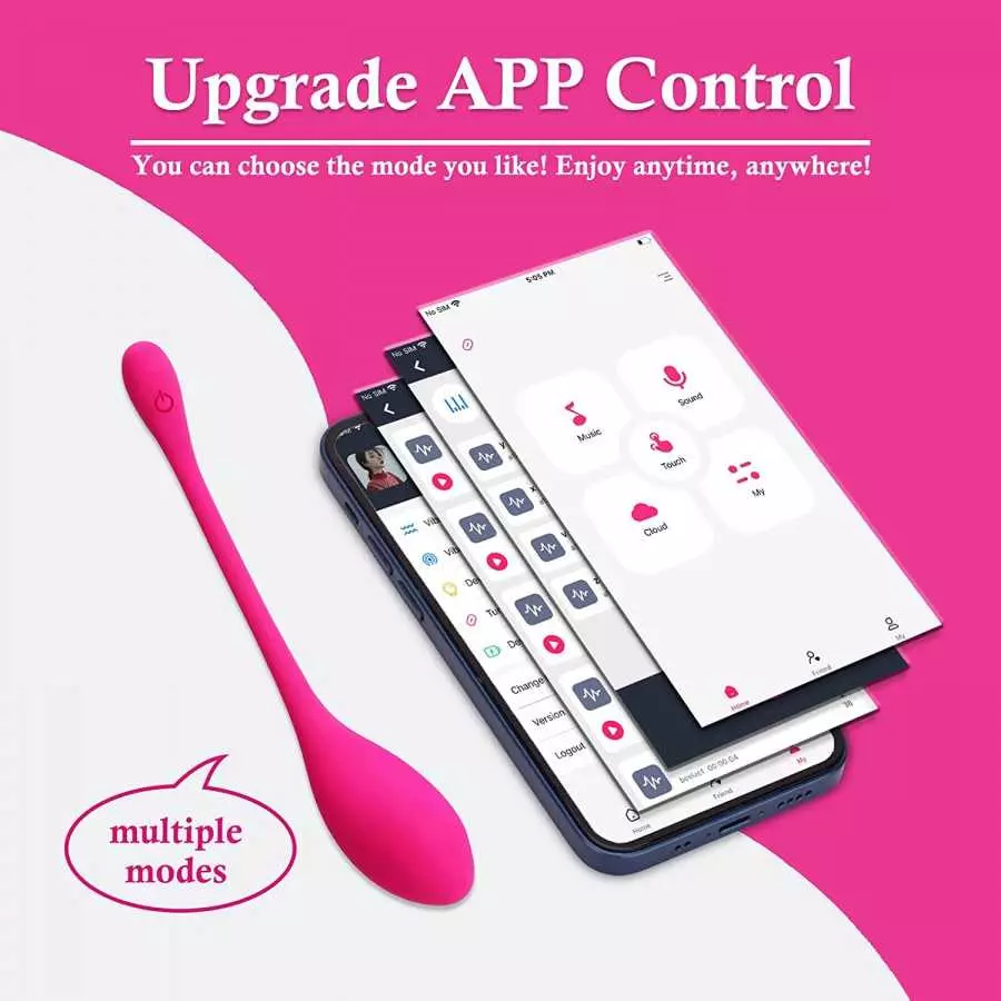App Remote Control Silicone Waterproof Vibrator with Music Sync, Partner & Wireless Control G Spot Stimulator Sex Toys for Women