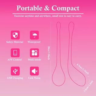 App Remote Control Silicone Waterproof Vibrator with Music Sync, Partner & Wireless Control G Spot Stimulator Sex Toys for Women