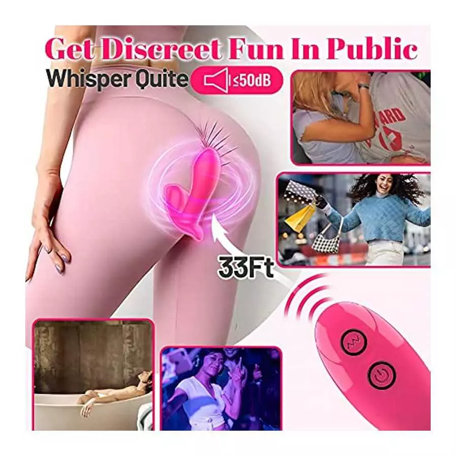 Rose Adult Sex Toy for Women Sex - Wearable Panty Vibrator Remote Control Clit G Spot Vibrator with 7 Vibrations, Ultra Quiet Co
