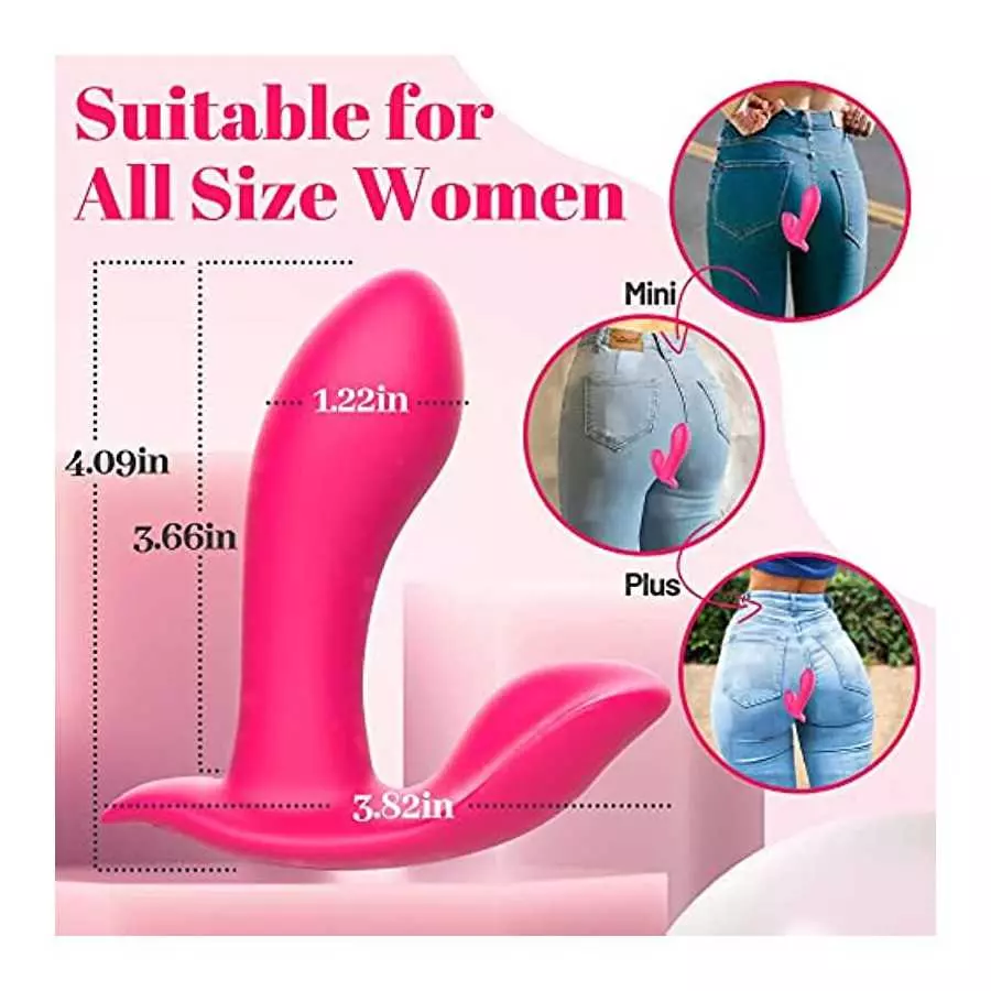 Rose Adult Sex Toy for Women Sex - Wearable Panty Vibrator Remote Control Clit G Spot Vibrator with 7 Vibrations, Ultra Quiet Co