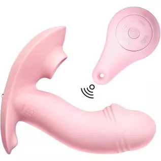 Wireless Remote-Control Vibrator, Wearable Silicone Butterfly Dildo Vibrator with 10 Vibration Modes Waterproof G-Spot Clitoris 