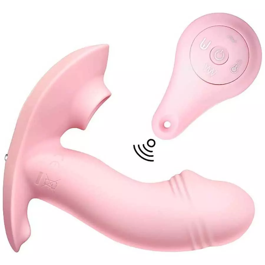 Wireless Remote-Control Vibrator, Wearable Silicone Butterfly Dildo Vibrator with 10 Vibration Modes Waterproof G-Spot Clitoris Wireless Remote-Control Vibrator, Wearable Silicone Butterfly Dildo Vibrator with 10 Vibration Modes Waterproof G-Spot Clitoris