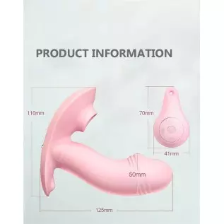 Wireless Remote-Control Vibrator, Wearable Silicone Butterfly Dildo Vibrator with 10 Vibration Modes Waterproof G-Spot Clitoris 