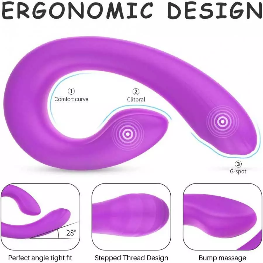 Clitoris G-Spot Vibrator Bendable Flexible Wearable Adult Sex Toy Women Couples Personal Vaginal Stimulator 9 Powerful Vibration