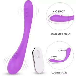 Clitoris G-Spot Vibrator Bendable Flexible Wearable Adult Sex Toy Women Couples Personal Vaginal Stimulator 9 Powerful Vibration Clitoris G-Spot Vibrator Bendable Flexible Wearable Adult Sex Toy Women Couples Personal Vaginal Stimulator 9 Powerful Vibration